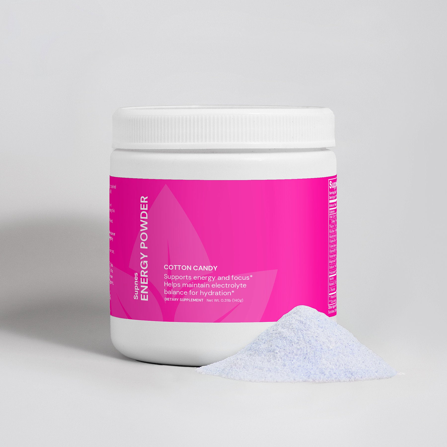 Energy Powder (Cotton Candy) - Supnes